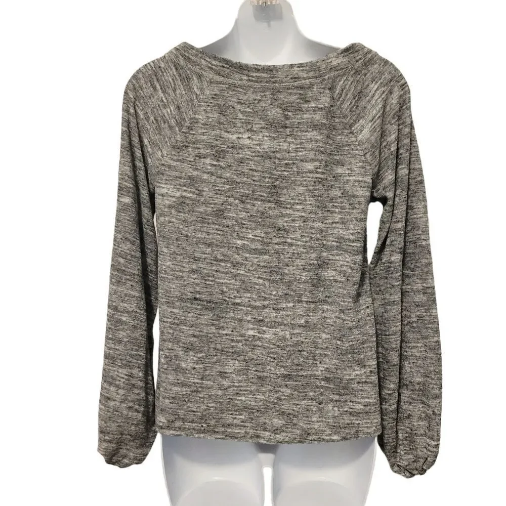 2/$20 Lou & Grey Top Grey Sweatshirt Blouse Size: XS - Picture 4 of 5